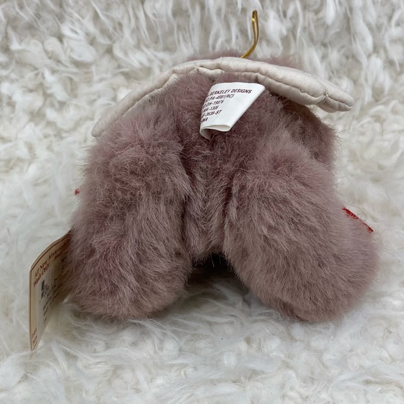 Berkeley Designs Tiny Angel Bear Plush Ornament Stuffed Animal 6” 1996 - Picture 7 of 13